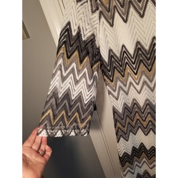 Tacera Modern Boho, Midi, Slip-on Dress, Size Medium Chevron Pattern Womens - Picture 4 of 8